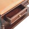 Homeroots 35in Brown Genuine Leather and Solid Wood Upholstered Storage Bench With Shelves 723440 - alternate 8