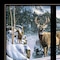 Homeroots Morning View Deer 4 Black Framed Print Wall Art 406248 - alternate 5
