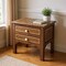 Homeroots 22in Brown And White Solid Wood Frame Standard Accent Chest With Two Drawers 389737 - alternate 7