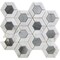 Apollo Tile 11x13 Bardiglio Nuvolato, Bianco Carrara Marble Floor and Wall Mosaic Tile 5.15 sqft/case, 5PK APLSE88G09A - alternate 1