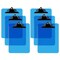 Davis Group Plastic Clipboard, Spring Clip, Transparent Blue, 6PK 4877-52-06 - alternate 1
