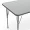 Flash Furniture Wren 48 in x 24 in Adjustable Height Activity Table, Thermal Laminate Top, Short Legs, Gray XU-A2448-REC-GRY-T-P-GG - alternate 9