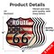 Signmission Route Us 66 Flag, 4 inch X 4 inch, Vinyl Decal, 5PK SHI-D-5PACK-4-483 - alternate 5