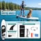 Serenelife 10 ft 6 in Inflatable Stand Up Paddle Board with Premium SUP Accessories SLSUPB16 - alternate 5