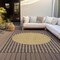 Homeroots 8' X 10' Brown And Beige Striped Washable Indoor Outdoor Area Rug 597154 - alternate 8