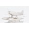 Homeroots 7" Nickel Metal Hand Painted Model Airplane Tabletop Sculpture 364200 - alternate 7