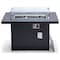 Leisuremod Chelsea Patio Modern Aluminum Propane Fire Pit Table, Black CF44G-BL - alternate 10