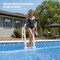 Vevor Inclined Pool Ladder 5-Step and 2 Handrails of 300 lb Capacity for 48-54 In Pools U10 white - alternate 7