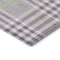 Homeroots 8' Purple Green And Ivory Round Plaid Washable Indoor Outdoor Area Rug 601508 - alternate 8