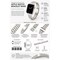 Elegani Stainless Steel Replacement Band with Clasp Compatible with Apple Watch 49mm, Silver B5LS-SLV-49mm - alternate 5