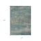 Homeroots 10' X 14' Aqua And Beige Abstract Washable Indoor Outdoor Area Rug 630824 - alternate 5
