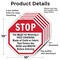 Signmission Stop You Must Be Wearing a Face Cov, 10 inch X 10 inch, Aluminum Metal Signs, 5PK OC-A-5Pack-10-53 - alternate 6