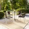 Flash Furniture Square Table Set, Aluminum, Plastic, Rattan, Stainless Steel, Grey TLH-ALUM-28SQ-020CHR4-GG - alternate 12