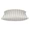 Homeroots 16" Taupe and White Striped Cotton Throw Pillow 529177 - alternate 5