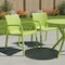 Homeroots Set of Two Green Heavy Duty Plastic Outdoor Stacking Dining Chairs, 2PK 565201 - alternate 6