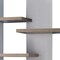 Homeroots 71" White Wood Nine Tier Geometric Bookcase 630383 - alternate 3