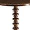 Homeroots 22" Brown Solid Wood Round Pedestal End Table 286292 - alternate 6