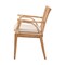 Bali & Pari Storsel Modern Bohemian Natural Rattan and Teak Wood Dining Armchair 232-13251-ZORO - alternate 9