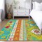 Homeroots 3' X 5' Teal Blue Green And Pink Aztec Washable Indoor Outdoor Area Rug 598520 - alternate 9