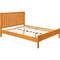 Homeroots Brown Solid Wood Queen Bed Frame 523628 - alternate 8