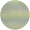 Homeroots 8' Artichoke Green Round Striped Washable Indoor Outdoor Area Rug 608791 - alternate 8