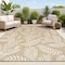 Jonathan Y Nevis Palm Frond Brown/Beige 4 ft. x 6 ft. Indoor/Outdoor Area Rug SMB119A-4 - alternate 1
