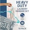 Lifemaster Heavy-Duty Plastic Hangers, Non-Slip, Space-Saving, Holds 5 lbs, Aqua, 10PK LMPLCAQA10 - alternate 6