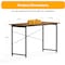 Healsmart Simple Deluxe Small Computer Office Desk 47 Inch Kids Student Study Writing Work with Headphone Hoo FNDESKOFFICELITE47X20BRN - alternate 4