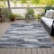 Homeroots 10' X 14' Gray And Silver Abstract Washable Indoor Outdoor Area Rug 612514 - alternate 7