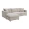Homeroots 65" Beige Fabric Modular Sleeper Sofa With Ottoman 568297 - alternate 10