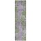 Homeroots 8' Runner Green and Purple Abstract Washable Non Skid Indoor Outdoor Runner Rug 564270 - alternate 8