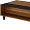 Homeroots 47" Brown and Black Wood Lift Top Coffee Table With Shelf 490520 - alternate 5