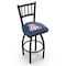Holland Bar Stool Co 30" Blk Wrinkle Arizona Swivel Bar Stool, Jailhouse Back L01830ArizUn - alternate 1