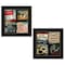 Homeroots Set Of Two At The Movies Black Framed Print Wall Art, 2PK 406651 - alternate 1