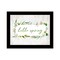 Homeroots Hello Spring Black Framed Print Wall Art 530057 - alternate 1