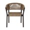 Armen Living Doris Outdoor Patio Dining Chair in Dark Eucalyptus Wood with Truffle Rope - Set of 2 LCDOSITRU - alternate 8