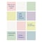 Flipside 3" x 3" Pastel Assorted Dry Erase Stickables w/ Dry Erase Marker - 4 Packs of 12 Sheets 96633 - alternate 5
