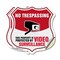 Signmission No Trespassing Shield Sign This Property, 18 inch X 18 inch, Vinyl Decal, 2PK SHI-D-2PACK-18-410 - alternate 1