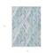 Homeroots 5' X 8' Aqua Mint Green And Silver Geometric Washable Indoor Outdoor Area Rug 589201 - alternate 7