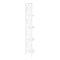 Homeroots 62" White Metal Corner Bookcase 366068 - alternate 9