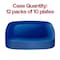 Smarty Had A Party 8.5" Blue Flat Rounded Square Disposable Plastic Buffet Plates (120 Plates), 120PK 4838B-CASE - alternate 9