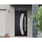 Vdomdoors Steel Door Deux 6500 Black Transom Window Stainless Inserts Single Modern Painted-W36xH80+16-Left I DEUX6500EXD-BLK-W36 x H80+16-Left-hand Inswing - alternate 4