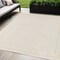Homeroots 5' Ivory And Gold Square Indoor Outdoor Area Rug 572348 - alternate 9