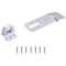 Prosource Safety Hasp, 3-1/2 in L, 3-1/2 in W, Steel, Zinc, 7/16 in Dia Shackle, Fixed Staple LR-121-BC3L-PS - alternate 1
