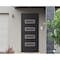 Vdomdoors Front Exterior Prehung Metal-Plastic Door, Manux 8113 Matte Black, Office Commercial and Residentia MANUX8113EXD-BLK-W36xH80-RH - alternate 1