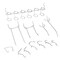 Hiltex Pegboard Hook Assortment Set, 50 Piece Heavy Duty, Pegboard Hooks for Tools, Garage & Workshops 53106 - alternate 8