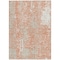 Homeroots 8' X 10' Coral And Ivory Abstract Washable Indoor Outdoor Area Rug 612926 - alternate 7