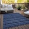 Homeroots 9' X 12' Navy Blue And Black Southwestern Washable Indoor Outdoor Area Rug 587552 - alternate 9
