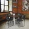 Regency Round Kahlo Breakroom Table W/ 4 Zeng Stack Chairs, 48 in W, 48 in L, Neo Walnut TPL48RNDNWCM44BK - alternate 7