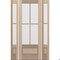 Doornmore G7504, 65.25" x 98" ( 36" Door + 2x12" Side) Left Hand, Mahogany SDL 4 Lite, 3/4 Lite Exterior Door G7504-SW-3696-G7502-SL_1-2_LI - alternate 10